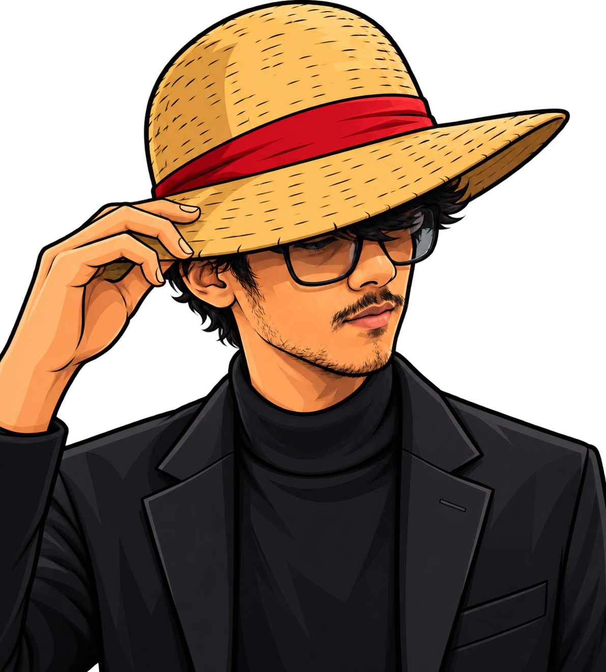 Saurabh with straw hat